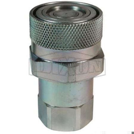 Dixon DQC VEP Female Coupler, 3/4-16 Nominal, Female O-Ring Boss End Style, Steel, Domestic 4VEPOF4